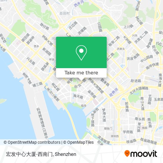 宏发中心大厦-西南门 map