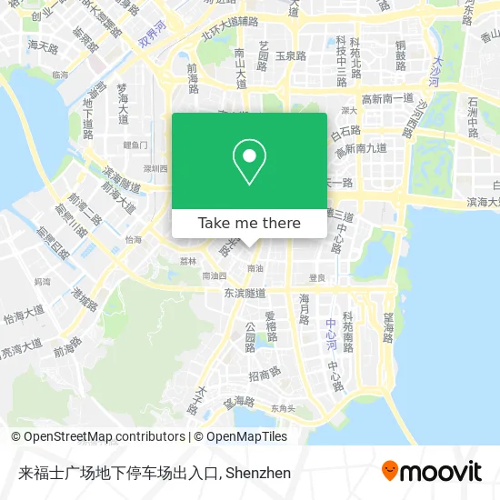 来福士广场地下停车场出入口 map