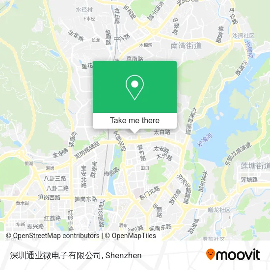 深圳通业微电子有限公司 map
