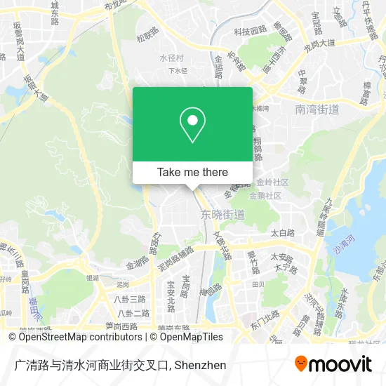 广清路与清水河商业街交叉口 map