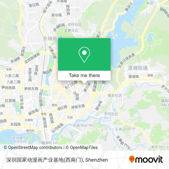 深圳国家动漫画产业基地(西南门) map