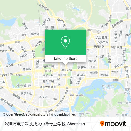 深圳市电子科技成人中等专业学校 map
