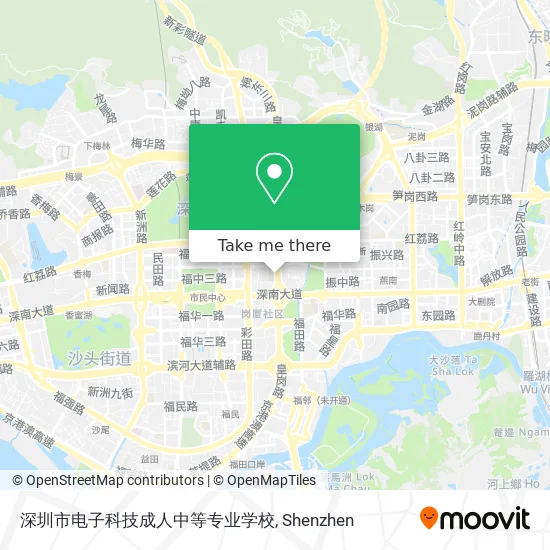 深圳市电子科技成人中等专业学校 map