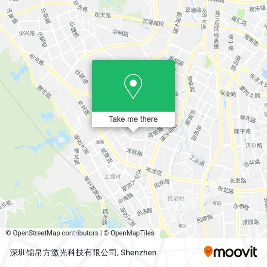 深圳锦帛方激光科技有限公司 map