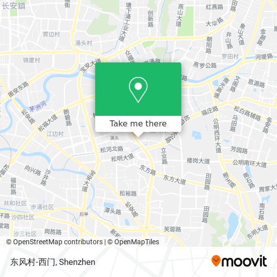 东风村-西门 map