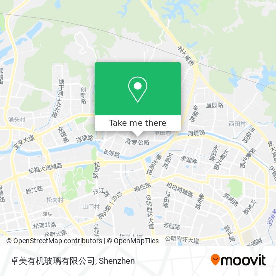 卓美有机玻璃有限公司 map