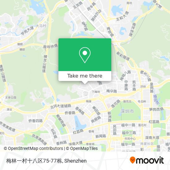 梅林一村十八区75-77栋 map