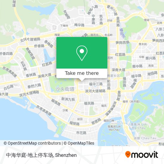 中海华庭-地上停车场 map
