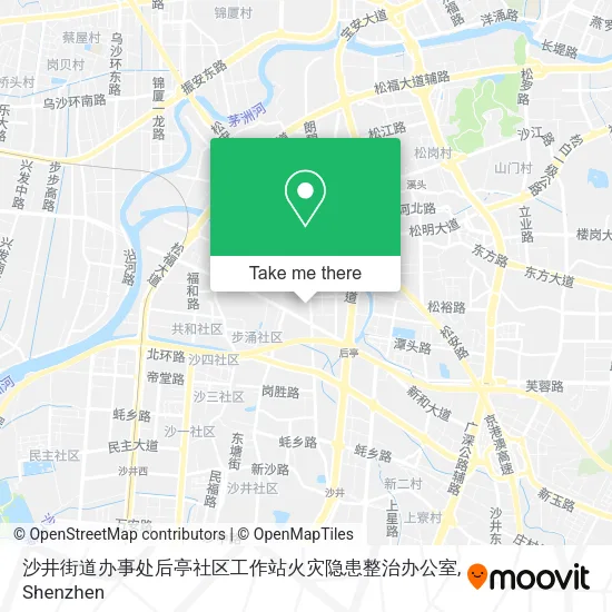 沙井街道办事处后亭社区工作站火灾隐患整治办公室 map