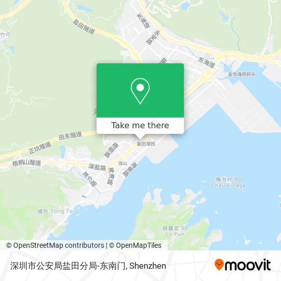 深圳市公安局盐田分局-东南门 map