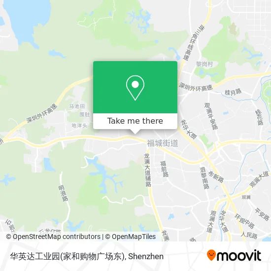 华英达工业园(家和购物广场东) map