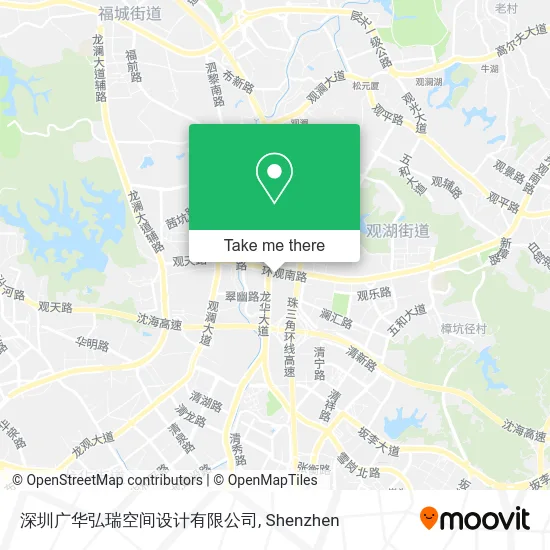深圳广华弘瑞空间设计有限公司 map