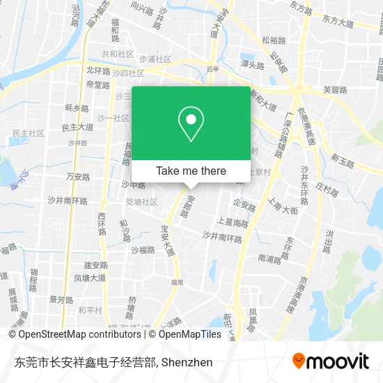 东莞市长安祥鑫电子经营部 map