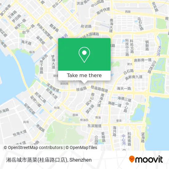 湘岳城市蒸菜(桂庙路口店) map