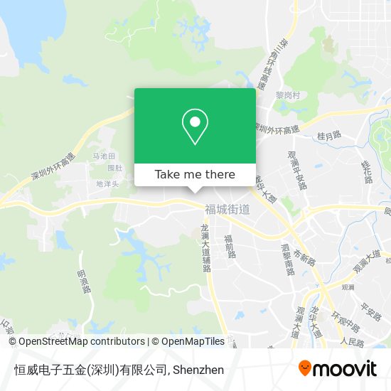 恒威电子五金(深圳)有限公司 map