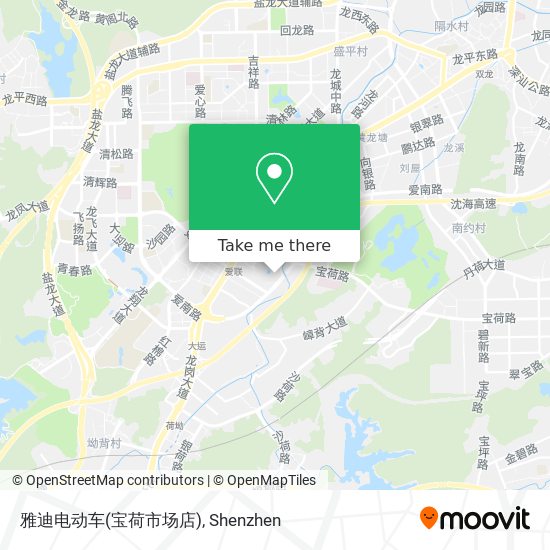 雅迪电动车(宝荷市场店) map
