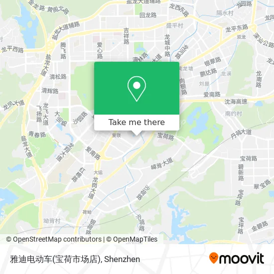 雅迪电动车(宝荷市场店) map
