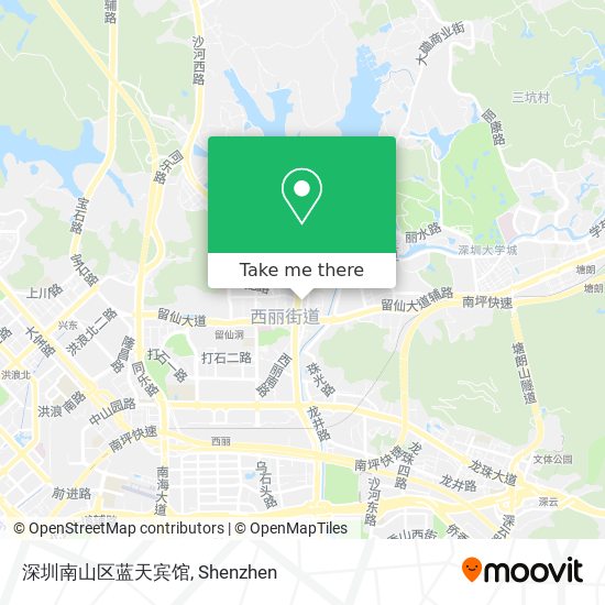 深圳南山区蓝天宾馆 map