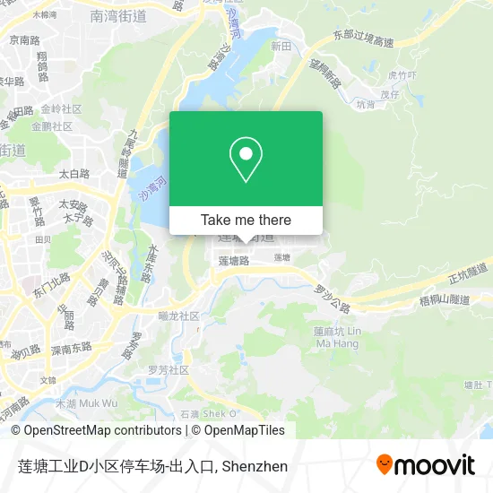 莲塘工业D小区停车场-出入口 map