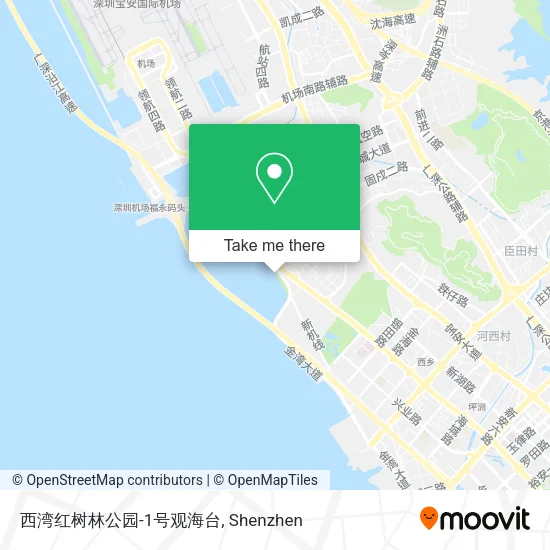西湾红树林公园-1号观海台 map