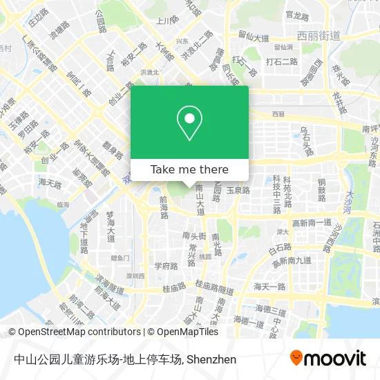 中山公园儿童游乐场-地上停车场 map