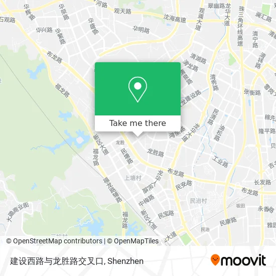 建设西路与龙胜路交叉口 map