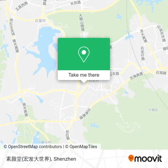 素颜堂(宏发大世界) map