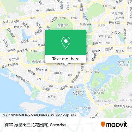 停车场(皇岗三龙花园南) map