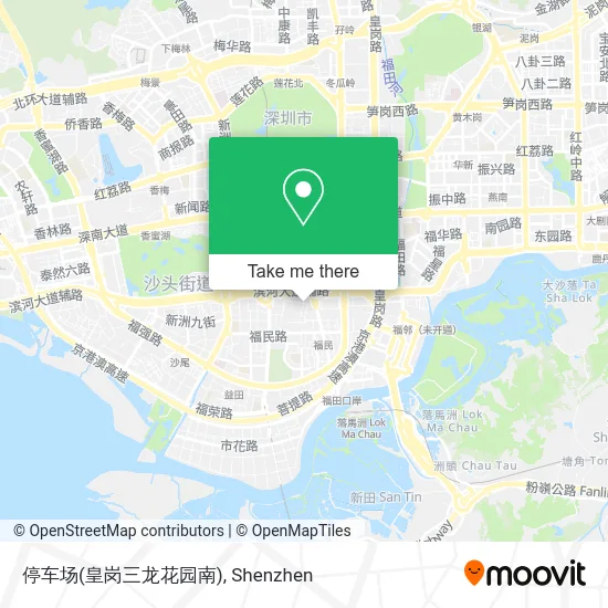 停车场(皇岗三龙花园南) map