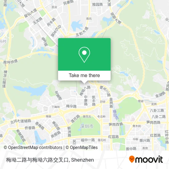 梅坳二路与梅坳六路交叉口 map