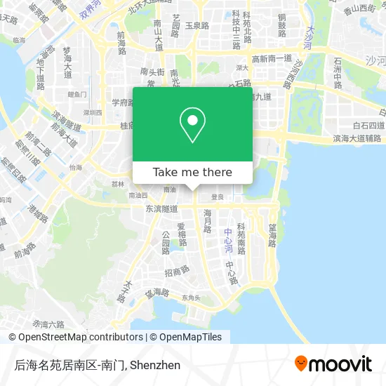 后海名苑居南区-南门 map