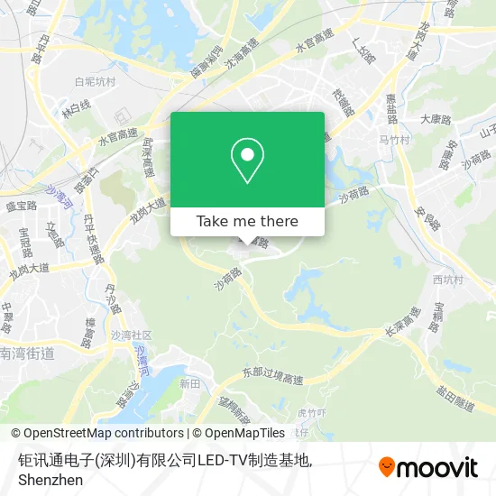 钜讯通电子(深圳)有限公司LED-TV制造基地 map