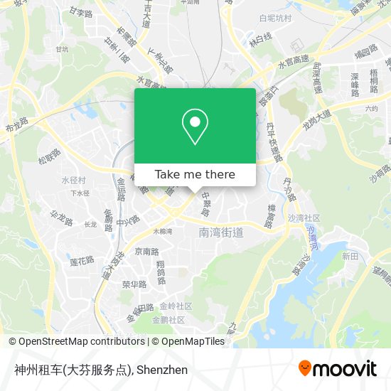 神州租车(大芬服务点) map