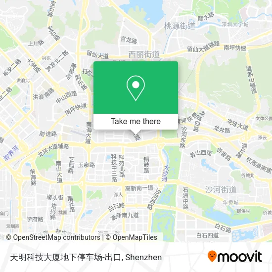 天明科技大厦地下停车场-出口 map