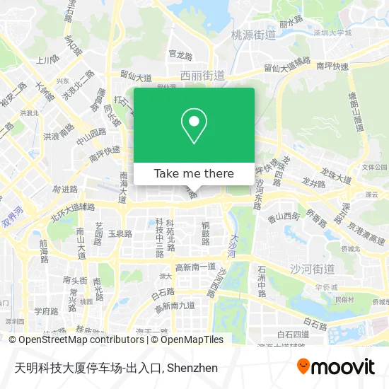 天明科技大厦停车场-出入口 map