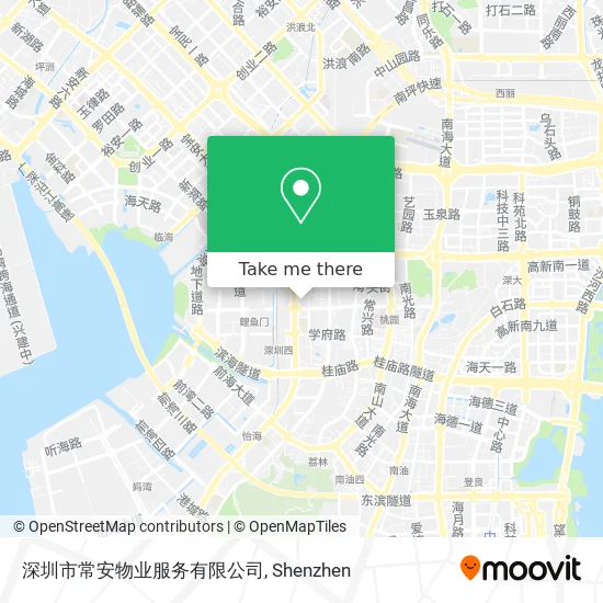 深圳市常安物业服务有限公司 map