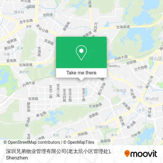 深圳兄弟物业管理有限公司(老太坑小区管理处) map