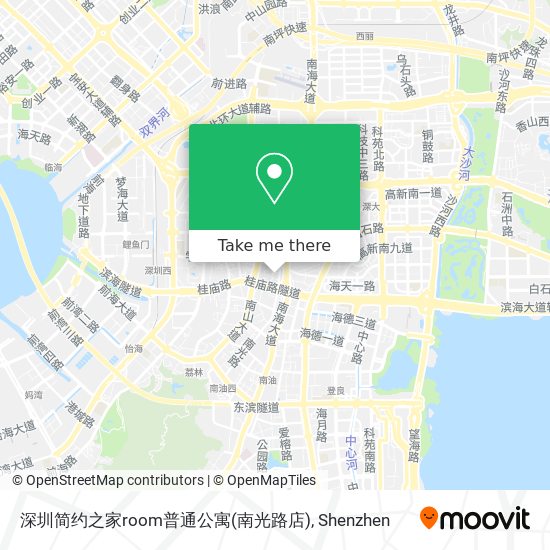 深圳简约之家room普通公寓(南光路店) map