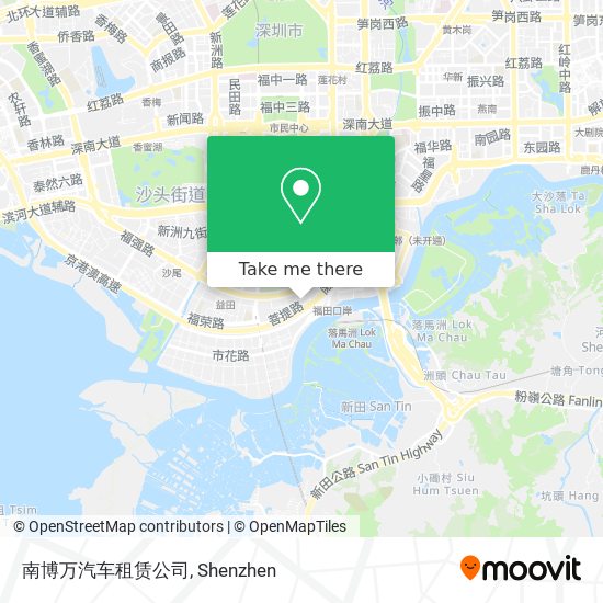 南博万汽车租赁公司 map