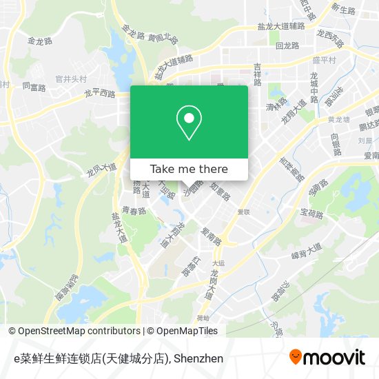 e菜鲜生鲜连锁店(天健城分店) map
