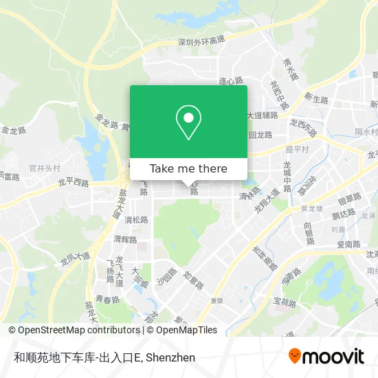 和顺苑地下车库-出入口E map