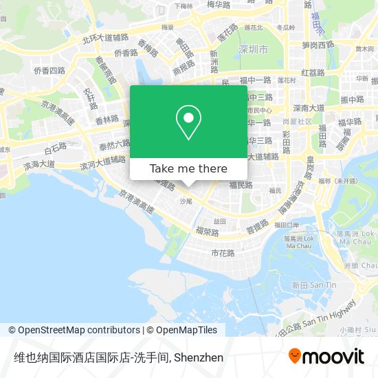 维也纳国际酒店国际店-洗手间 map