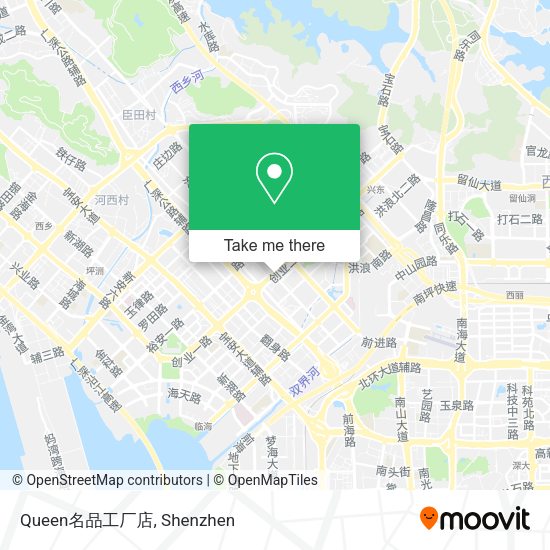 Queen名品工厂店 map