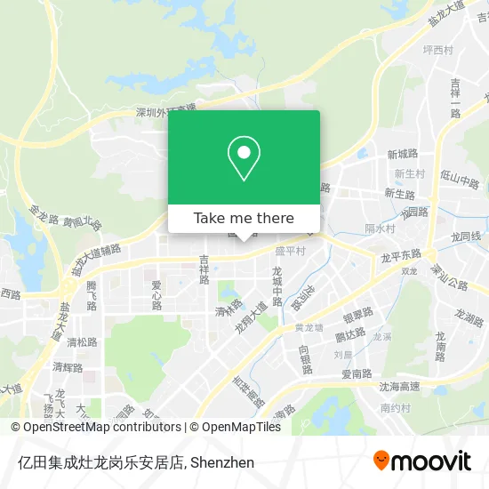 亿田集成灶龙岗乐安居店 map