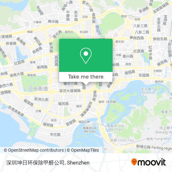 深圳坤日环保除甲醛公司 map