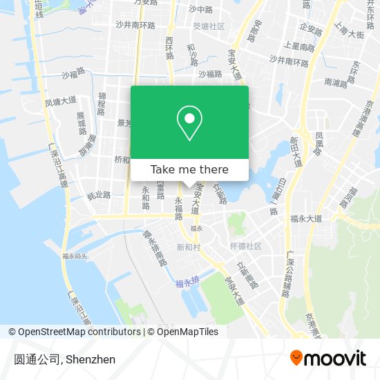 圆通公司 map