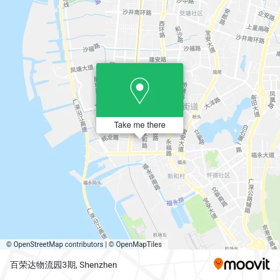 百荣达物流园3期 map