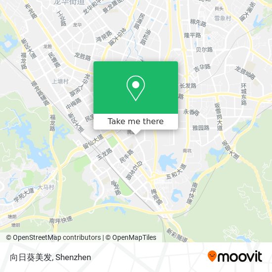 向日葵美发 map