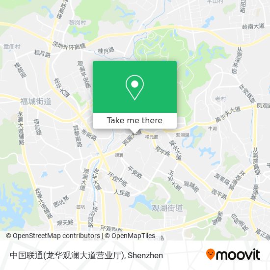 中国联通(龙华观澜大道营业厅) map