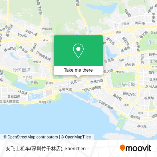 安飞士租车(深圳竹子林店) map